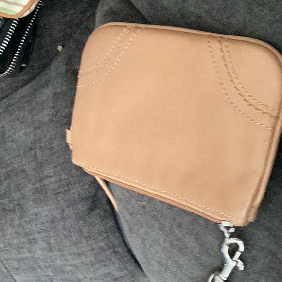 Coach Beige Leather Wristlet - Picture 3 of 6